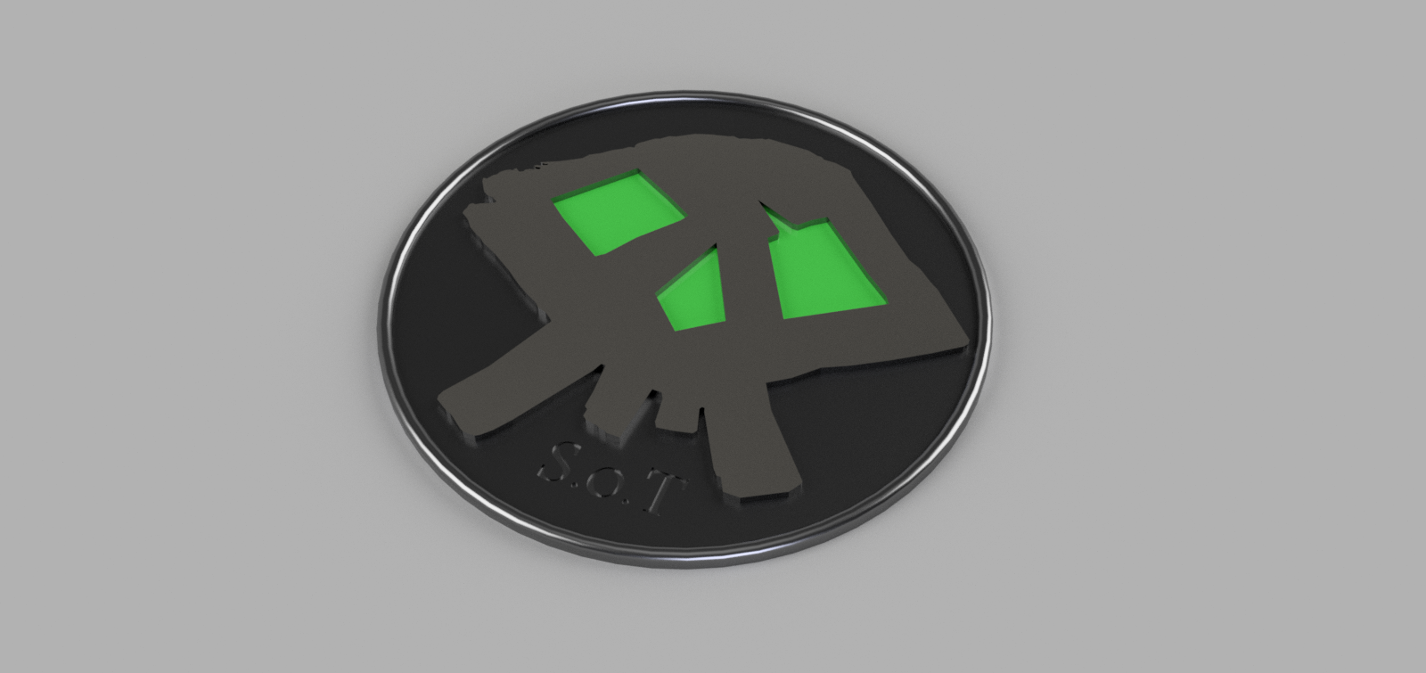 Skull Fort Key Coaster (inspired by Sea of Thieves)
