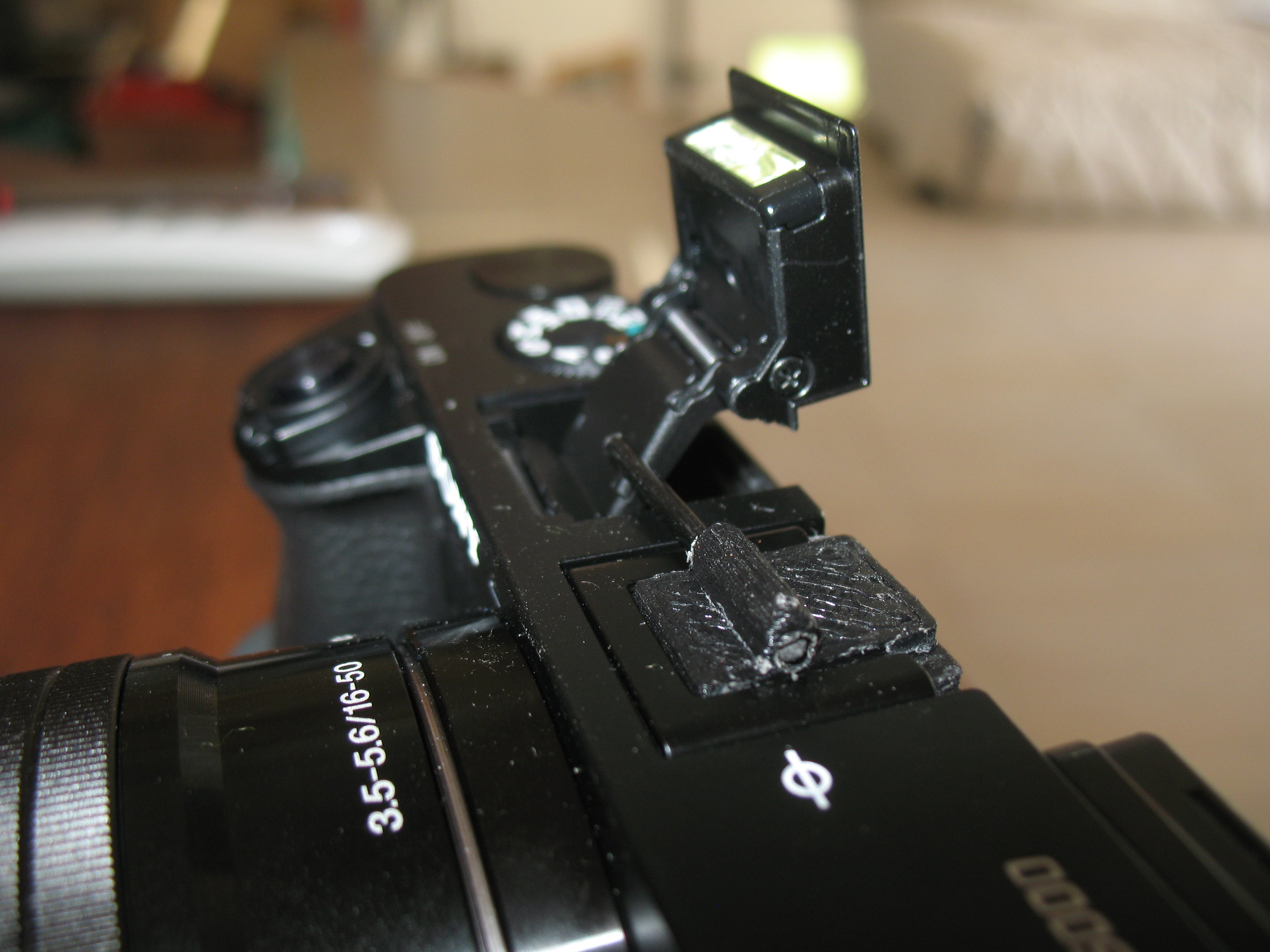 Sony A6000 hot shoe cover & bounce flash