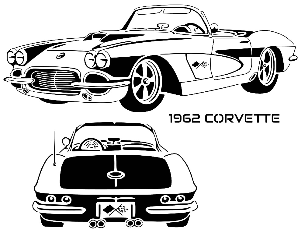 1962 Corvette stencil
