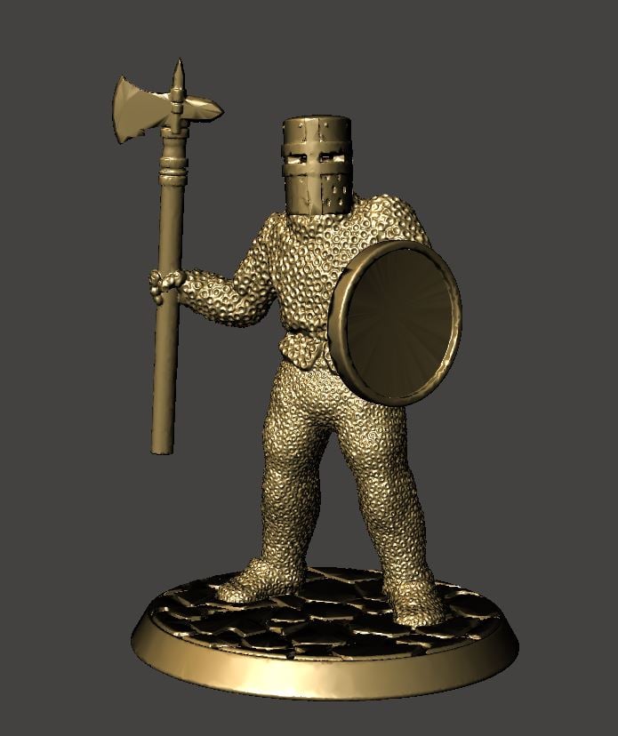 28mm Knight of Serbia Miniature - Standing Dismounted