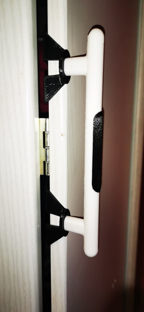 Bi-fold door handle & mounting bracket
