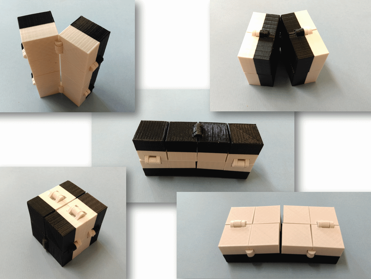 Magic folding cube
