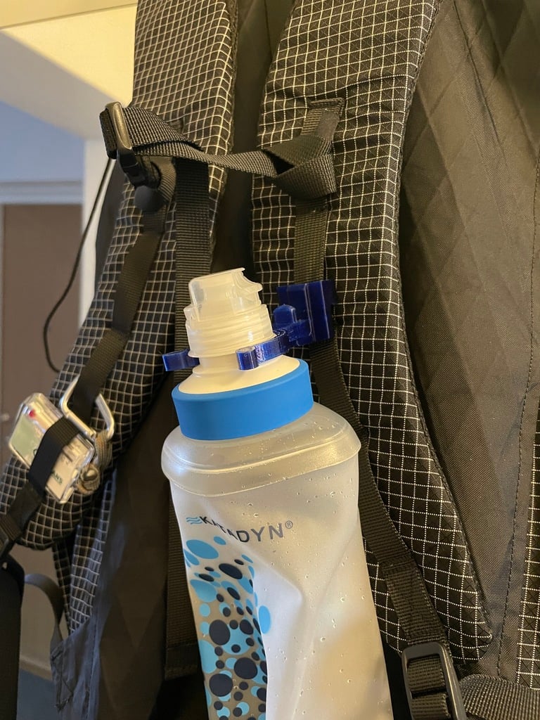 Katadyn Befree bottle holder for backpack (Horizontal Attachment)
