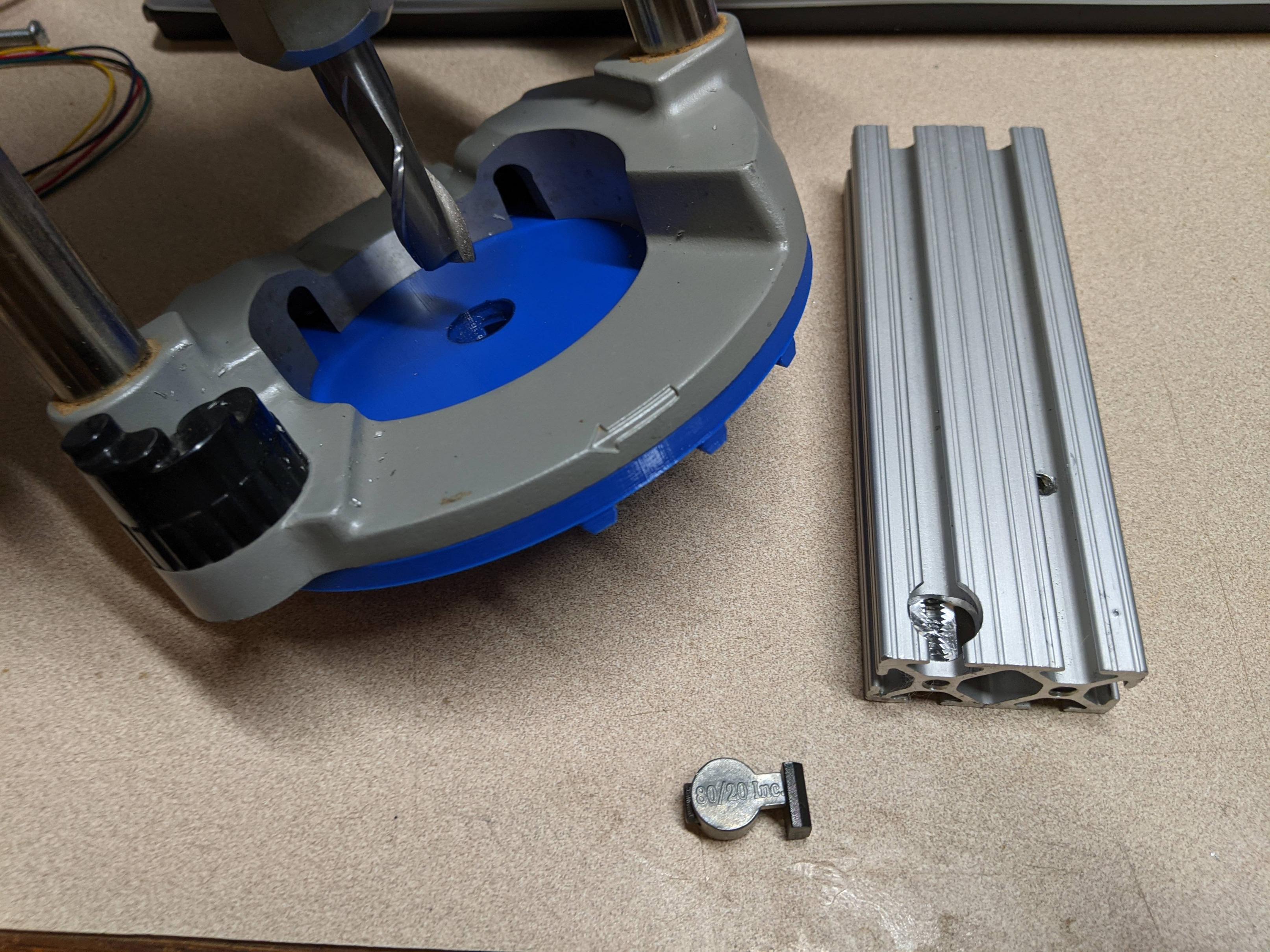 8020 Counterbore Jig for Milwaukee router