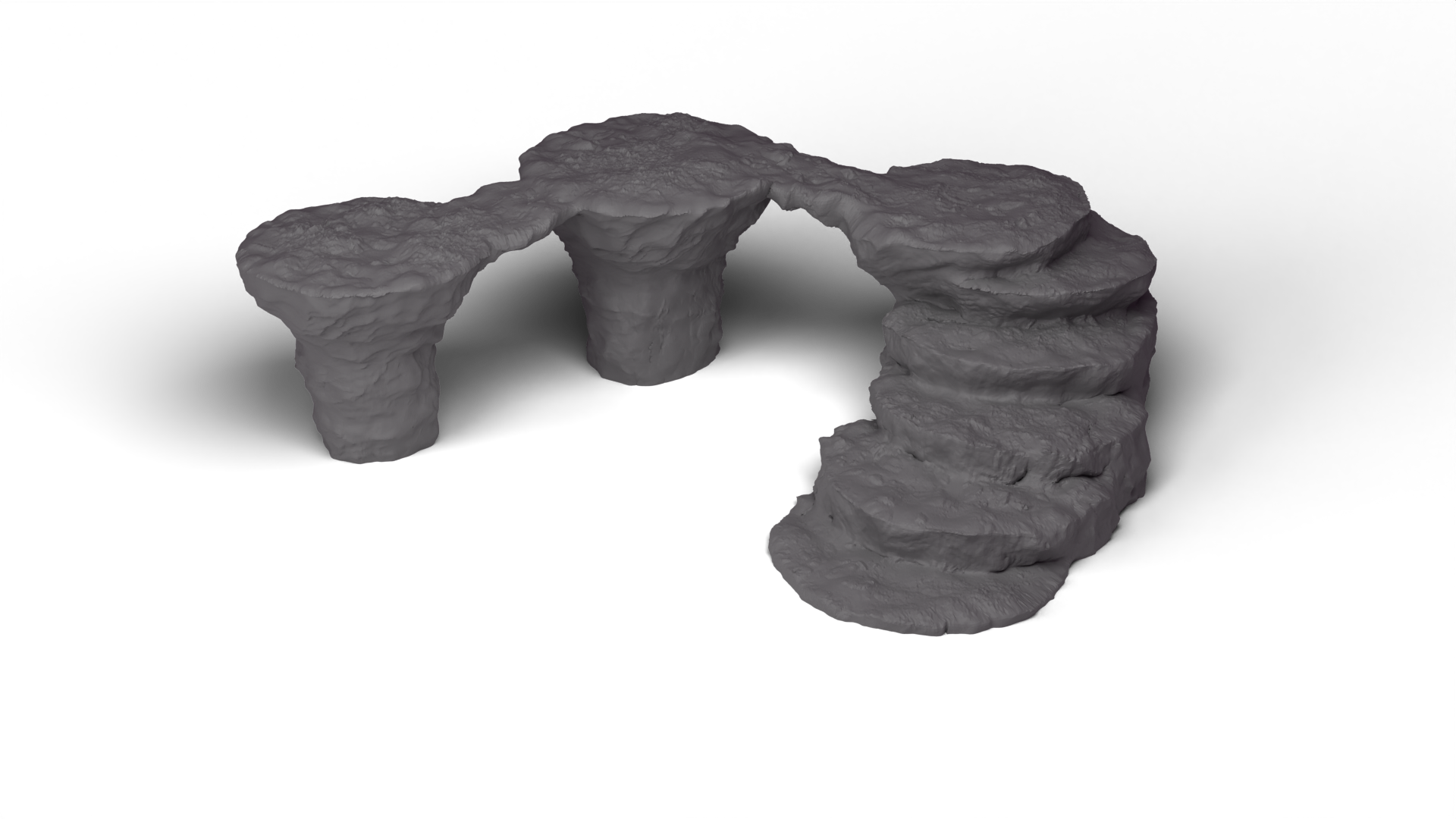Archstep Bluff – Multi-Level Fantasy Terrain with Natural Stair Access