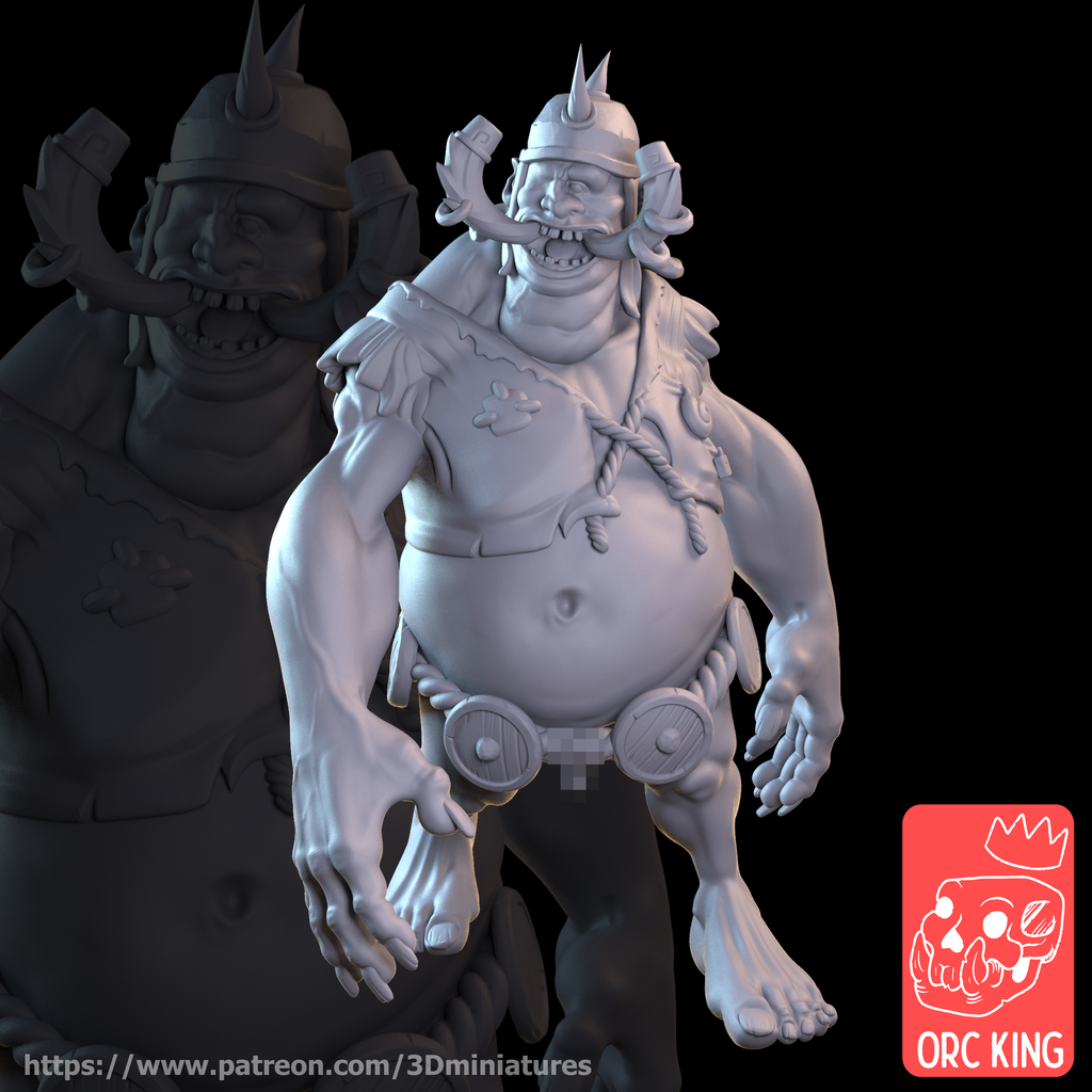 Orc King Patreon "Troll Tribes" Thingiverse Exclusive