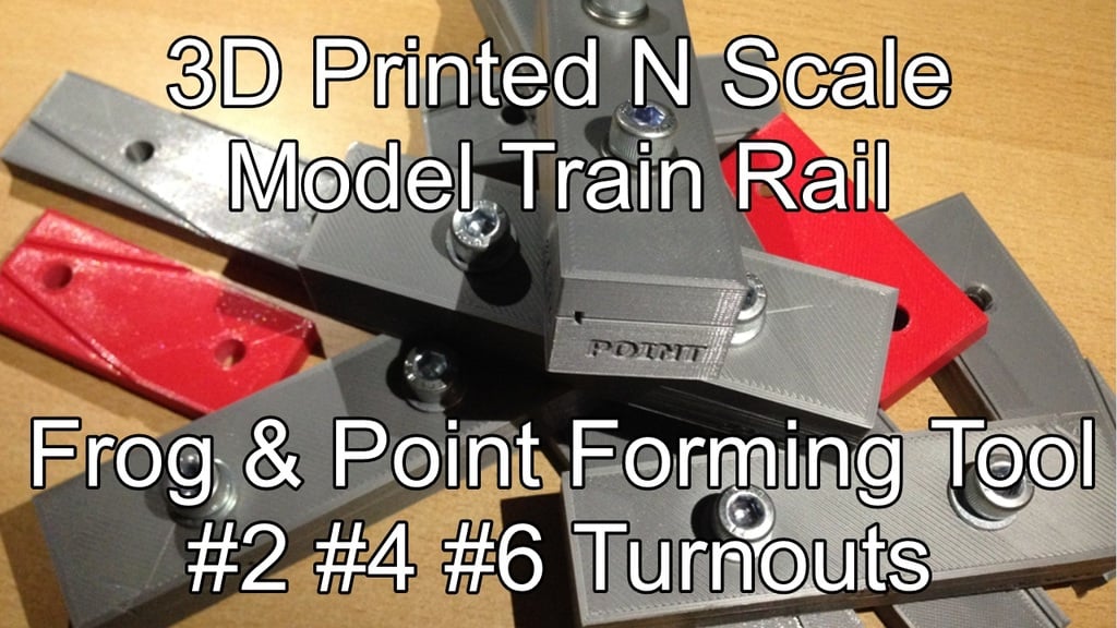 Model Train Frog & Diverging Rail Point Filing Tools #2 #4 #6 Turnouts