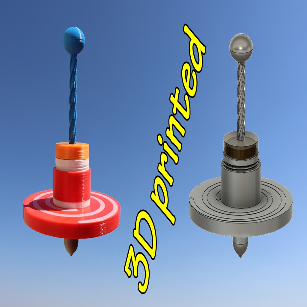 Spinning Top Toy with Coil