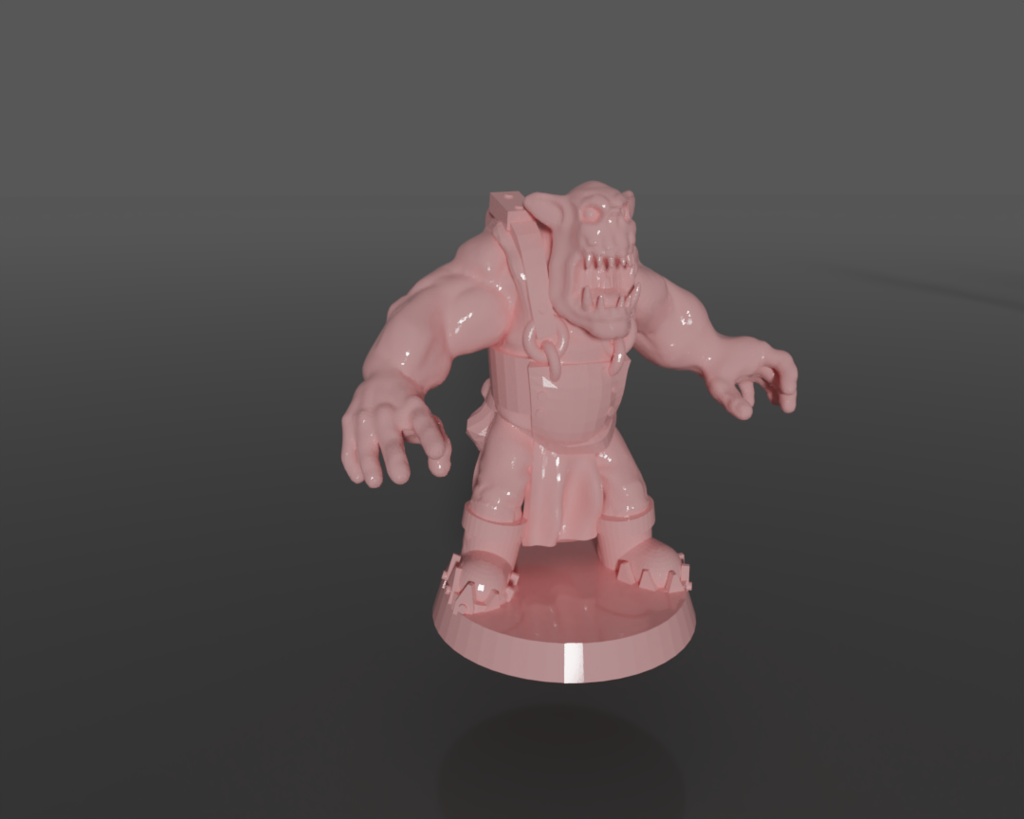 Ork rig with poses and parts in blend file