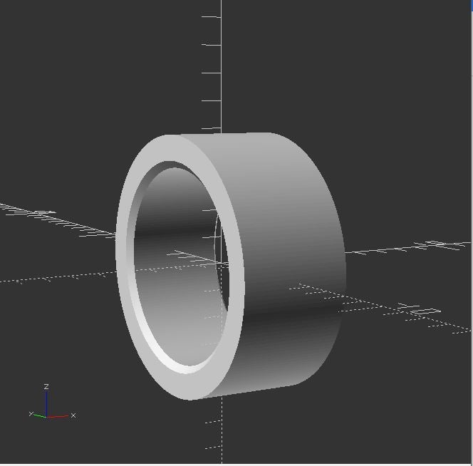 Beveled Ring(Scad Code Reference)