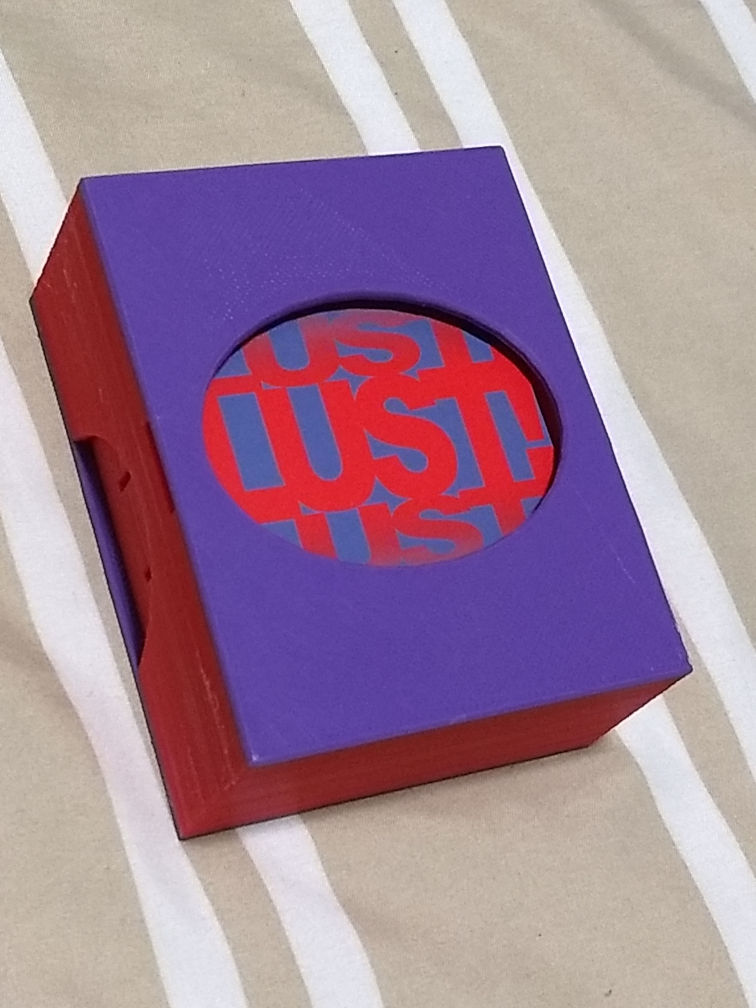 Lust card game box