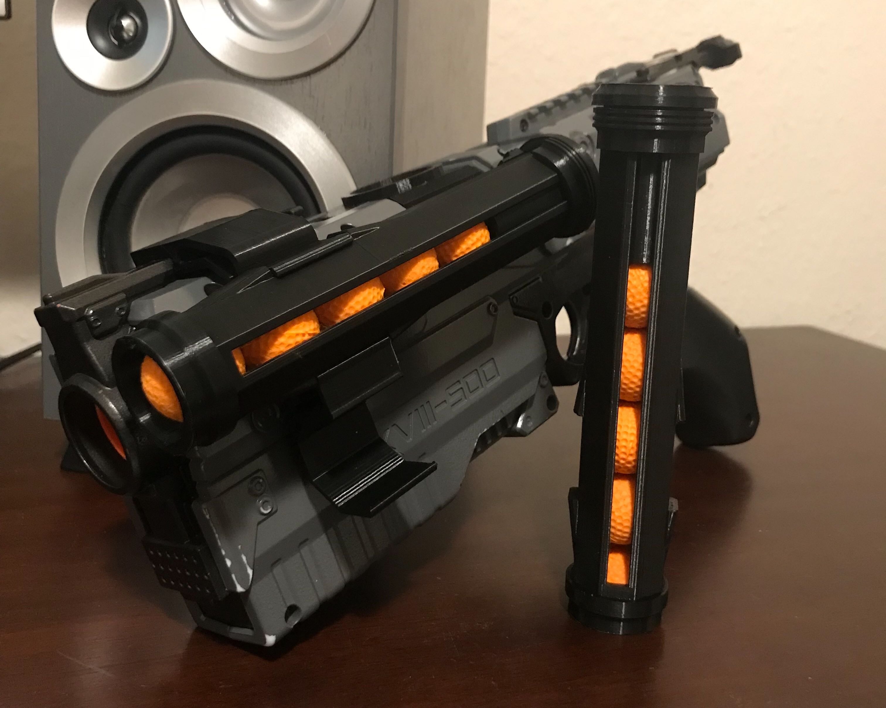 Secure Nerf Kronos Speed Loader and Rail Bracket