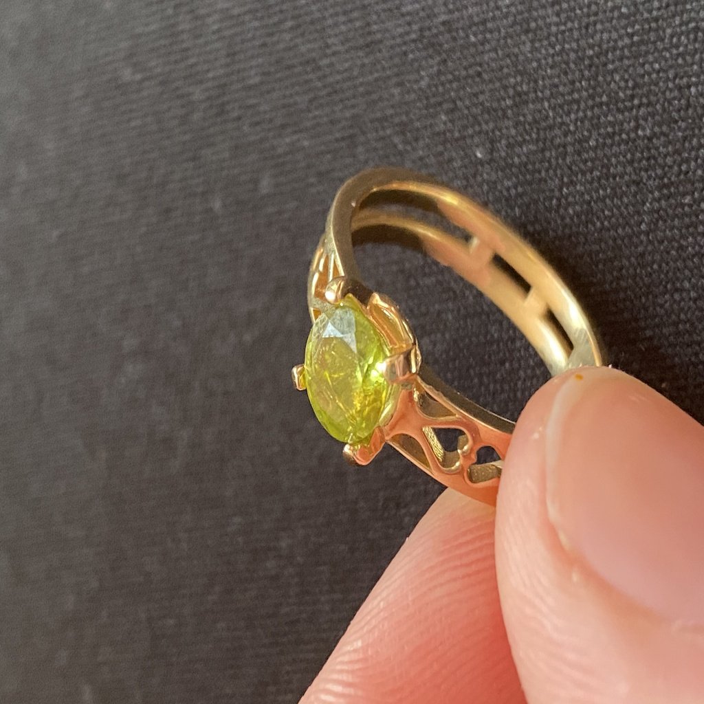 Ring with a Gem Stone Setting 