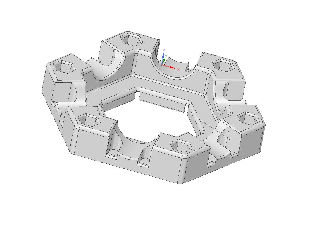 GRAVITRAX compatible 6  exits tile