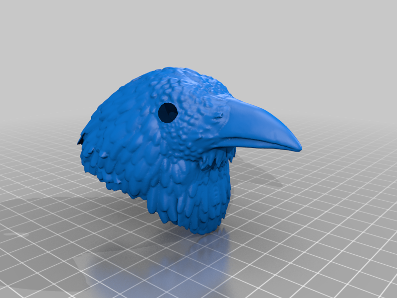 Crow/Raven Head For BJD