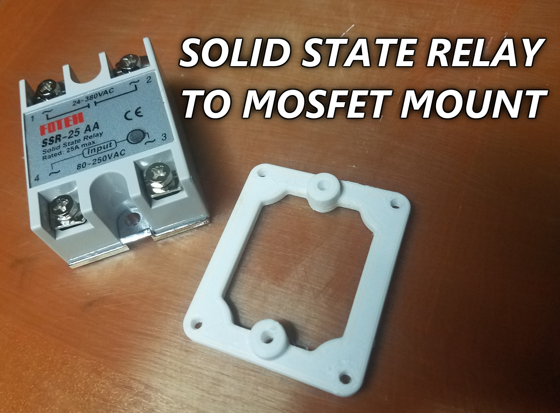 Solid State Relay ( SSR ) to Mosfet Mount
