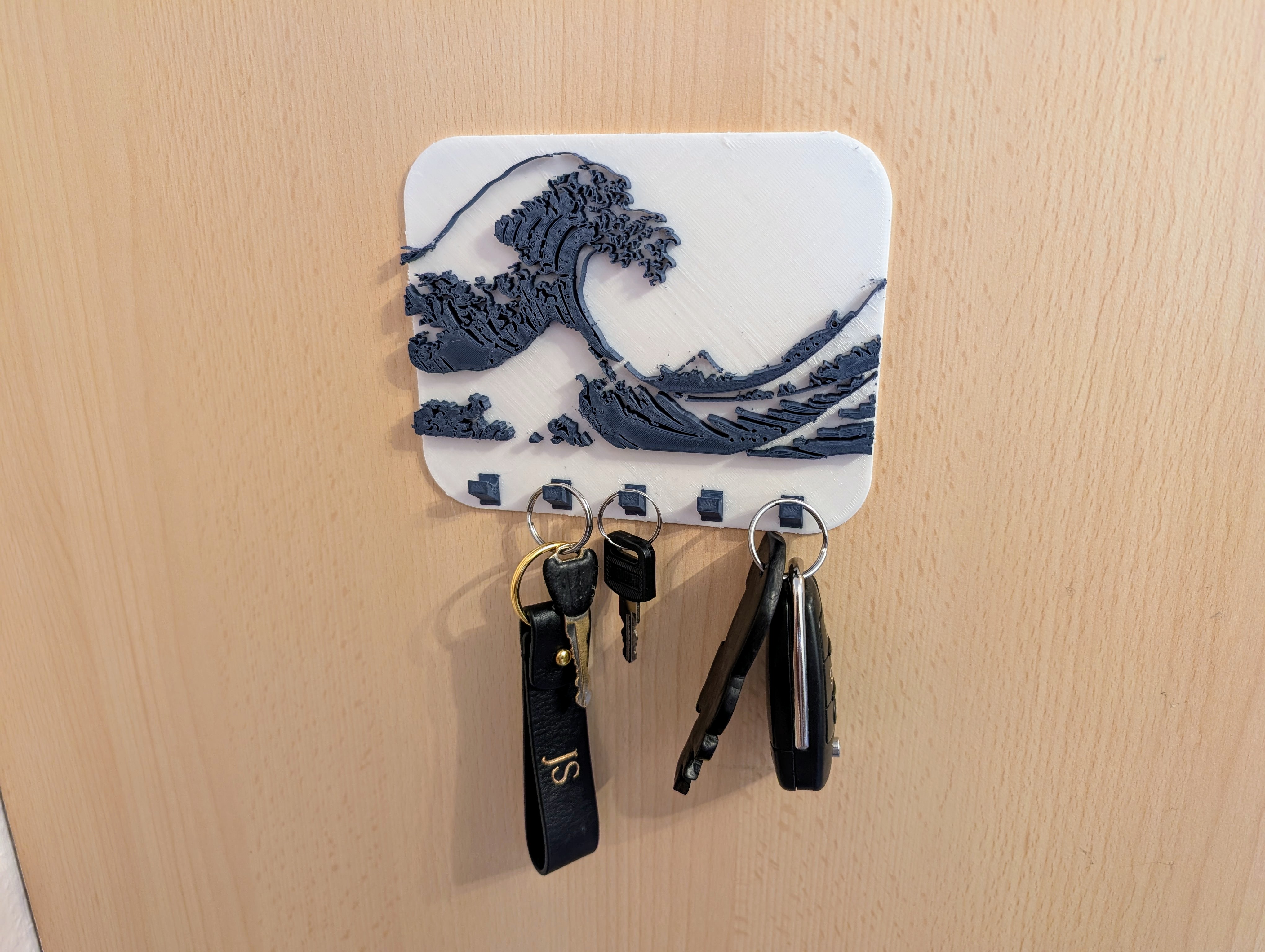 Keyholder Key Hook The Great Wave off Kanagawa REMIX