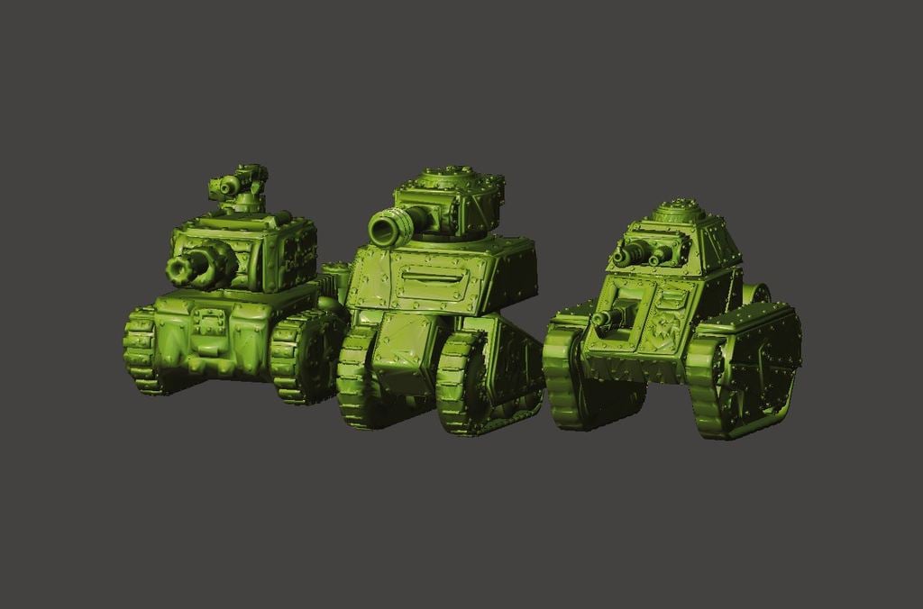 15mm Scale Ork / Orc Tanks