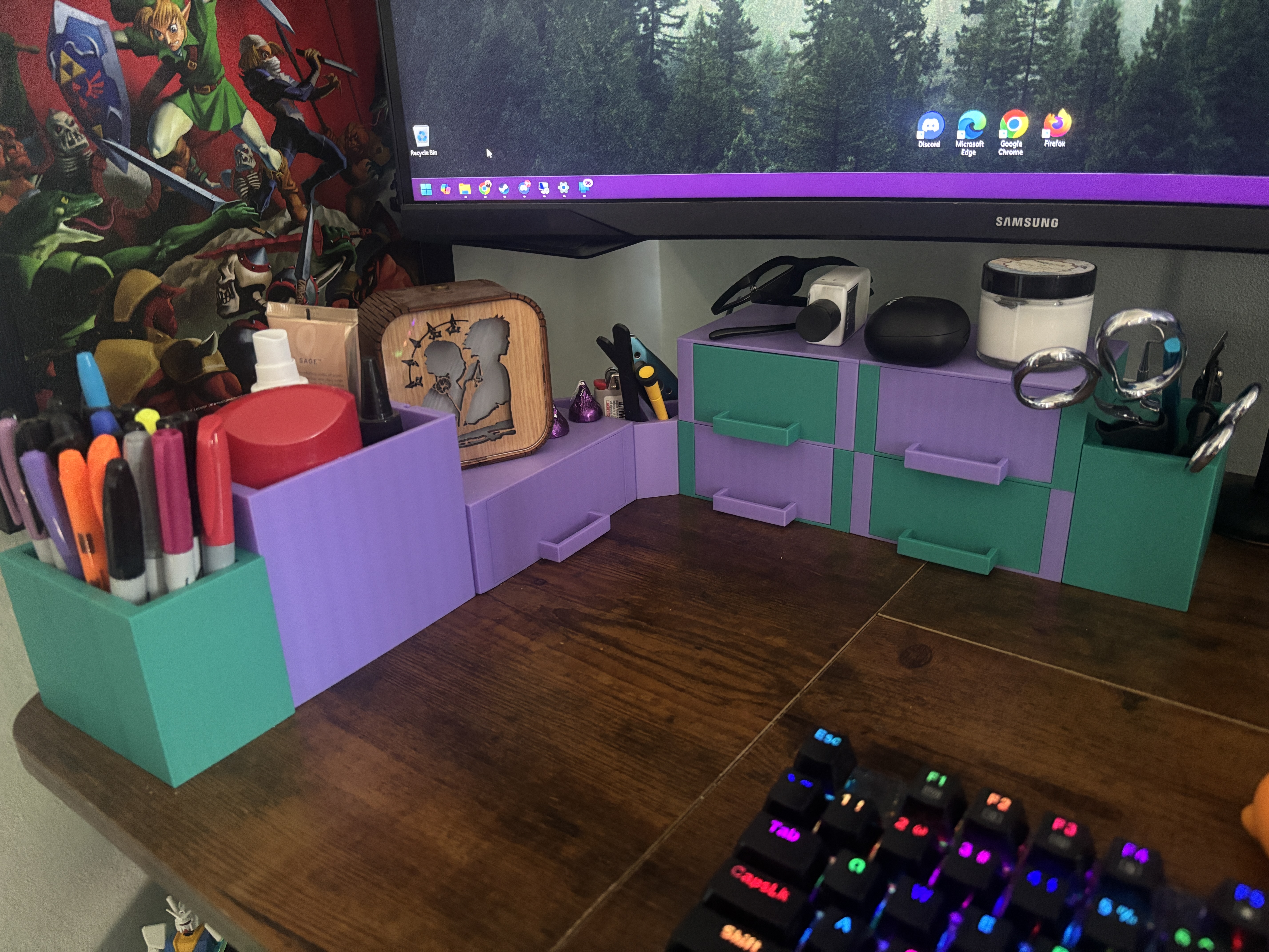 Modular Desk Organizing Drawers