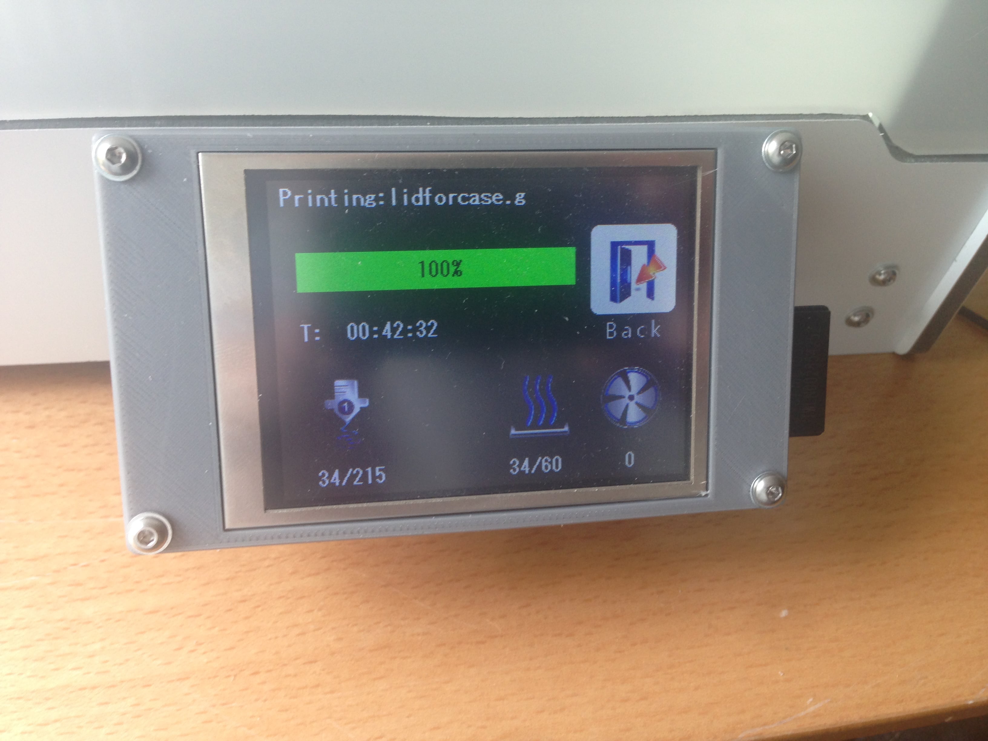 MKS TFT32 LCD Casing and tilting bracket.
