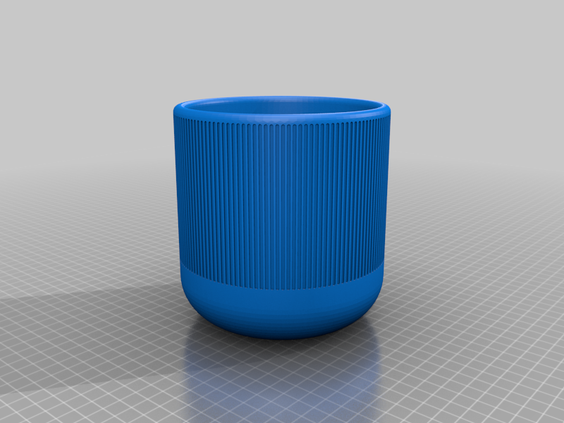 Modern Ribbed Planter Pot