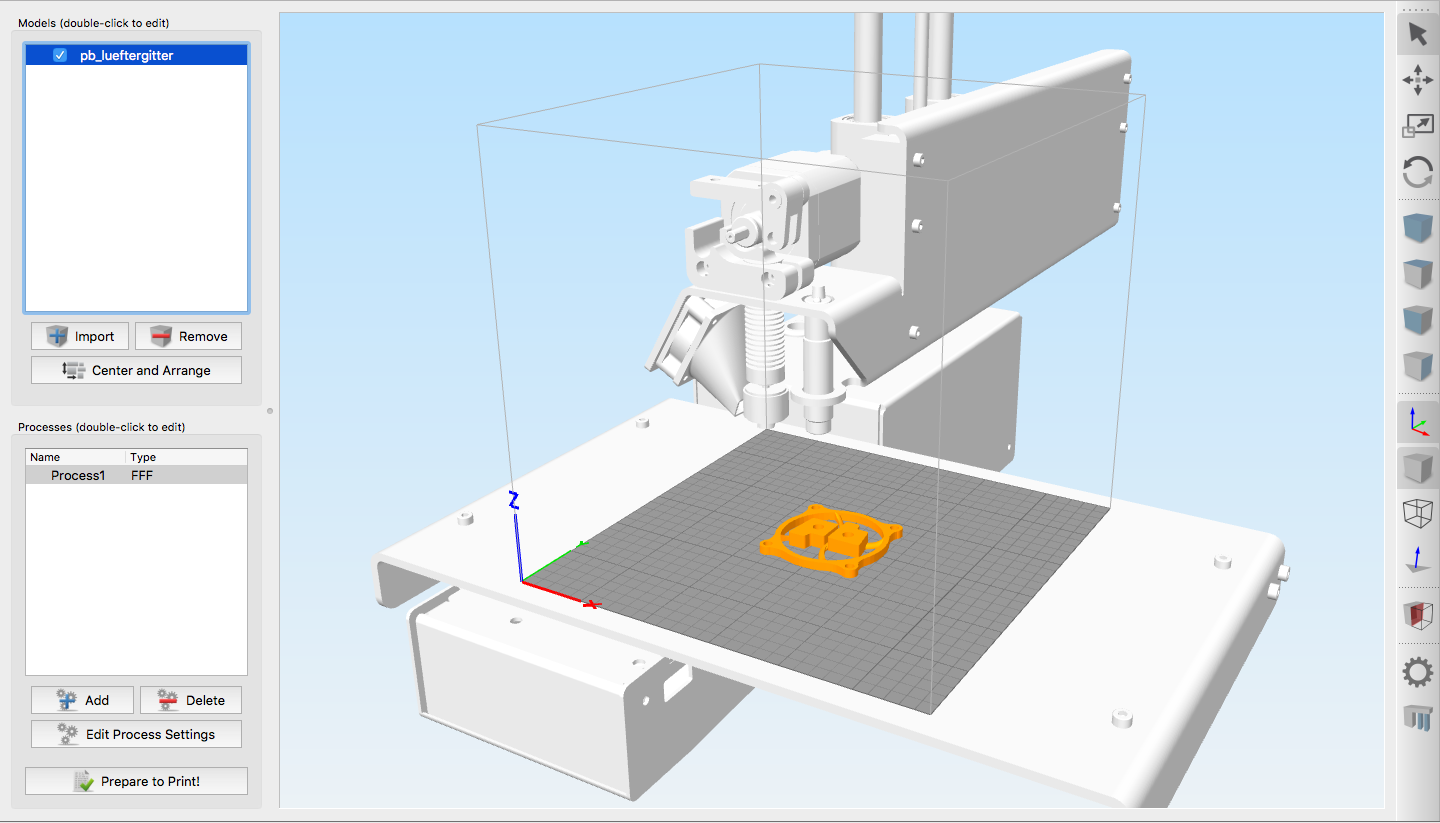 PrintrBot Simple Metal Build Plate for Simplify3D