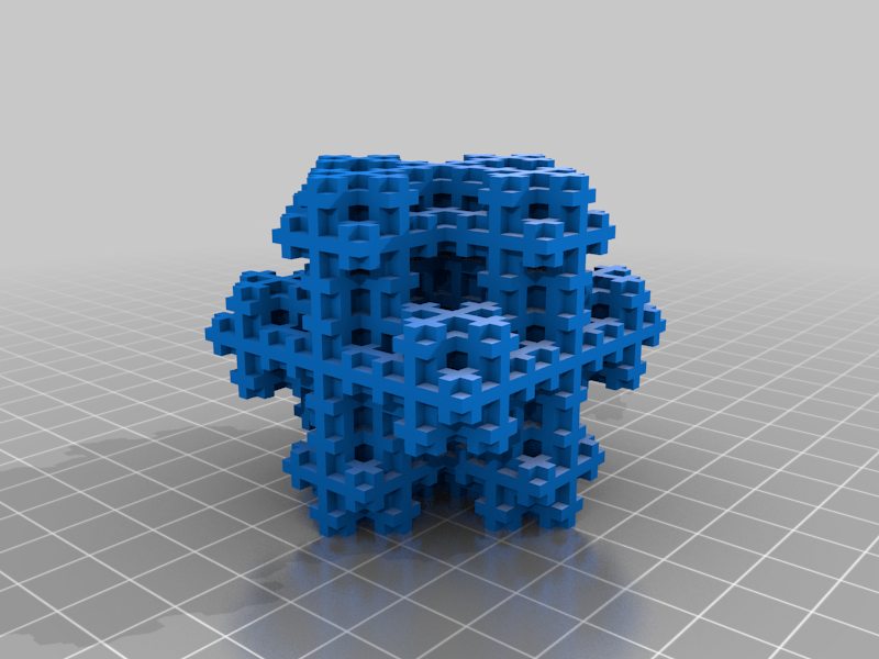My Customized Parametric 3D koch snowflake 3rd order