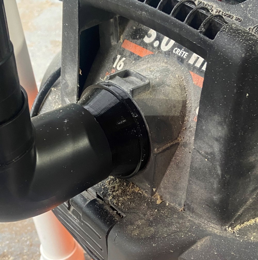 Ridgid Vacuum to Dustopper Elbow Adapter