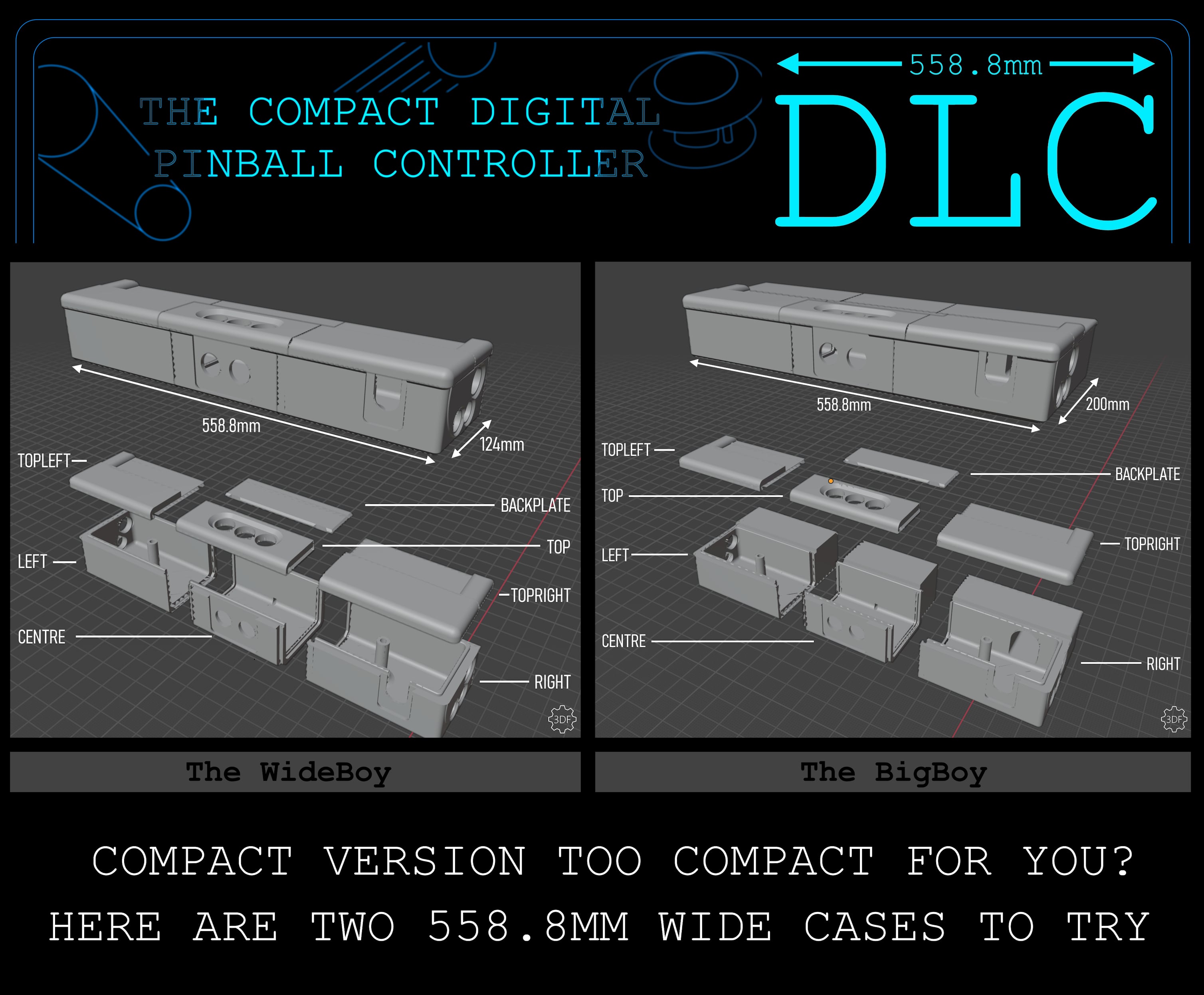 The Compact Digital Pinball Controller - 558.8mm DLC