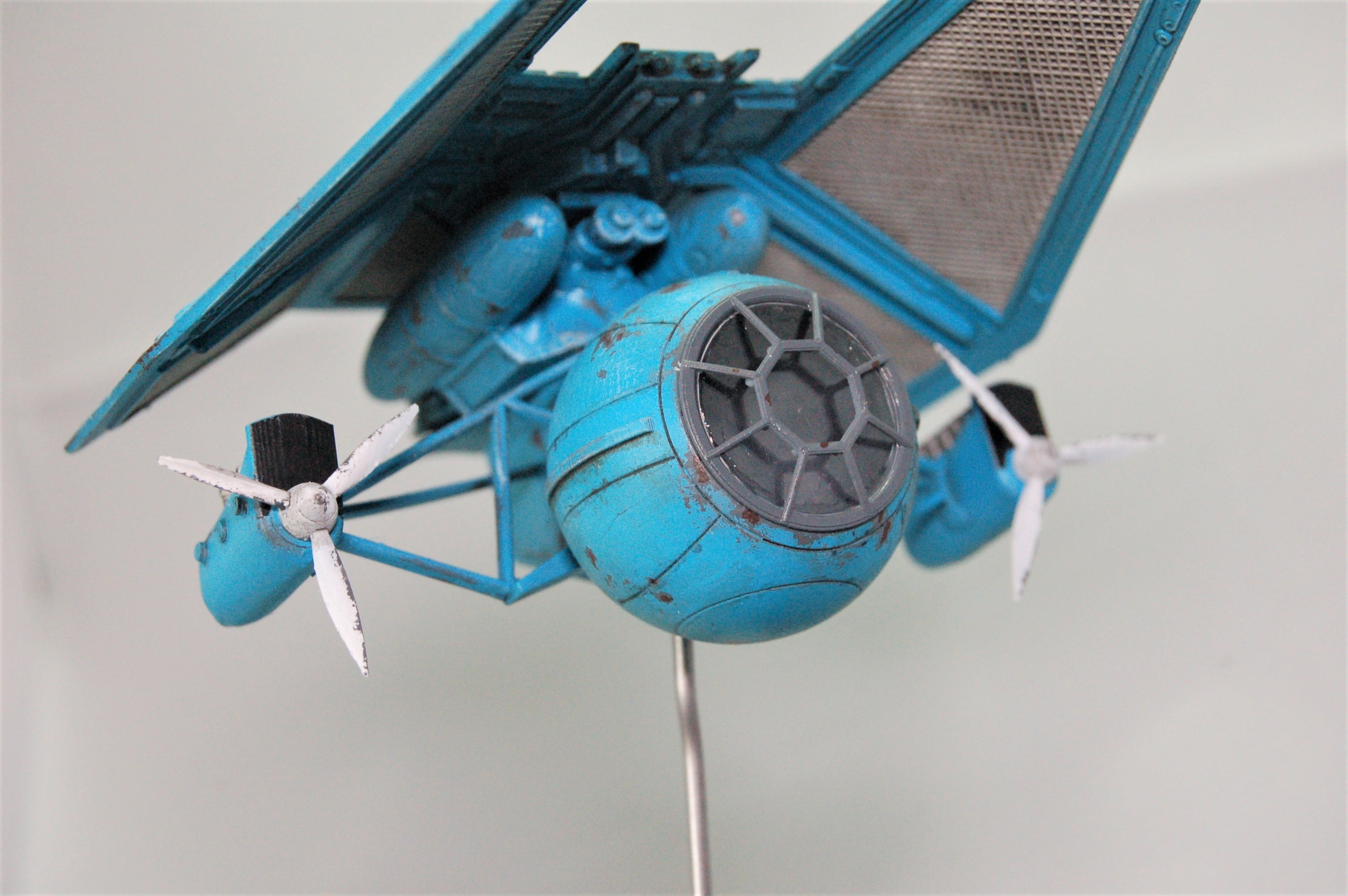 Dieselpunk/Steampunk TIE Torpedo Bomber style ship - fuselage
