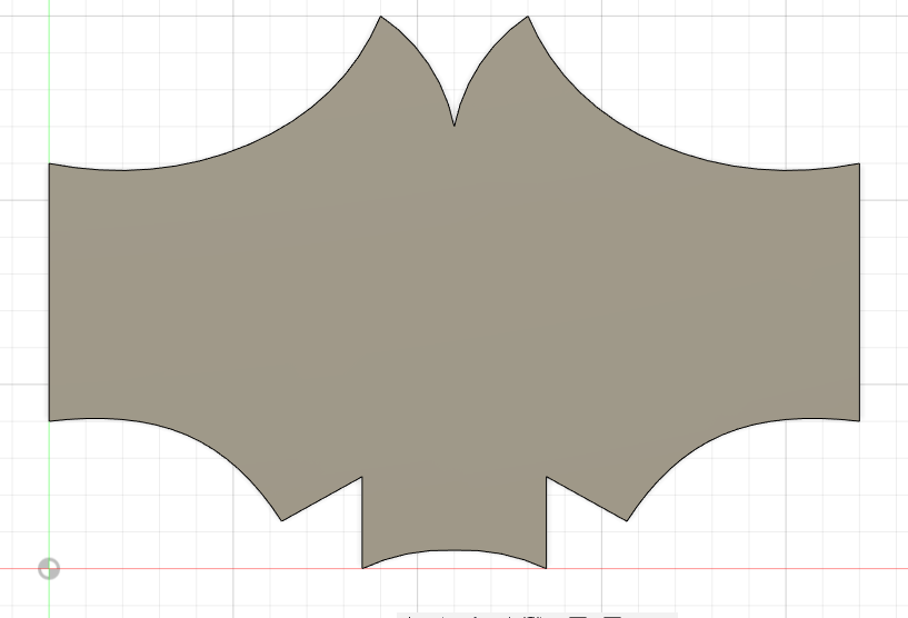 Stencil for Batwing Fabric Masks