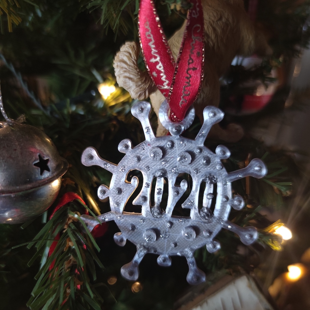 COVID 2020 Christmas ornament