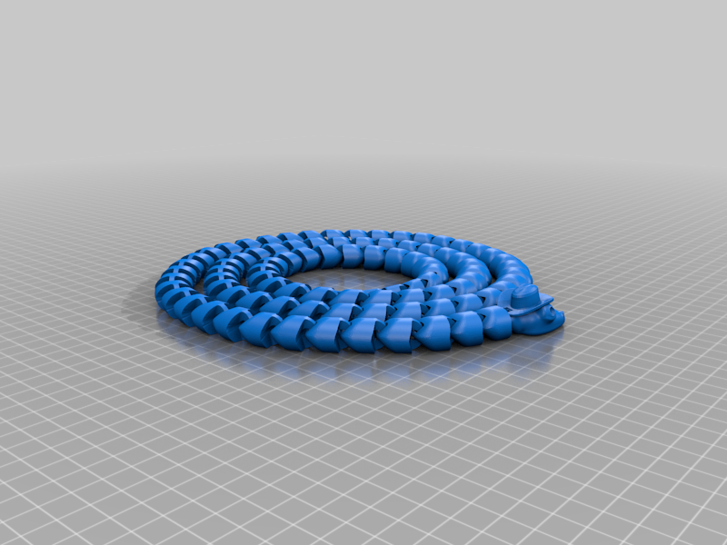 Extra Long Articulated Snake with Cowboy Hat