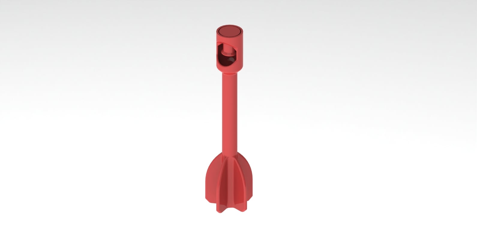 Air Duster Rocket with Explosive Pop It Tip Payload - Print in Place