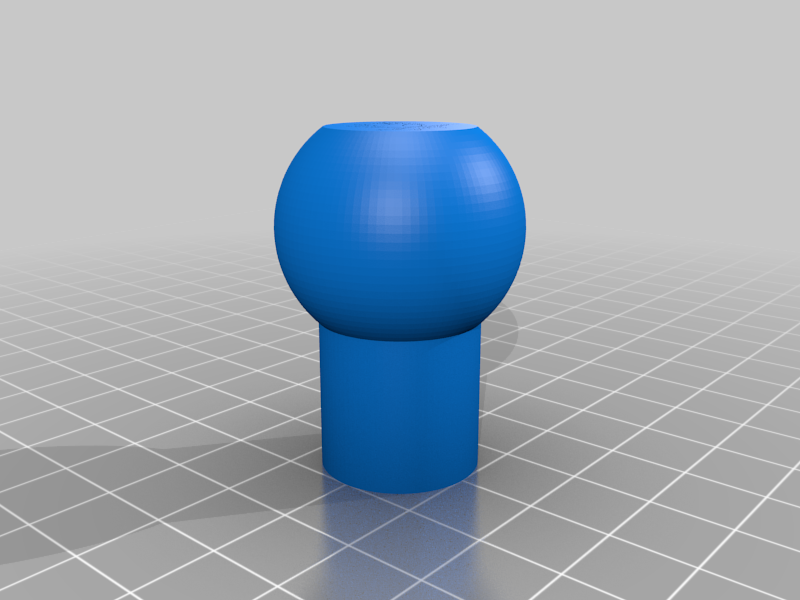 Fully 3D Printed Gear Knob  (50mm Ball, M12x1.25)