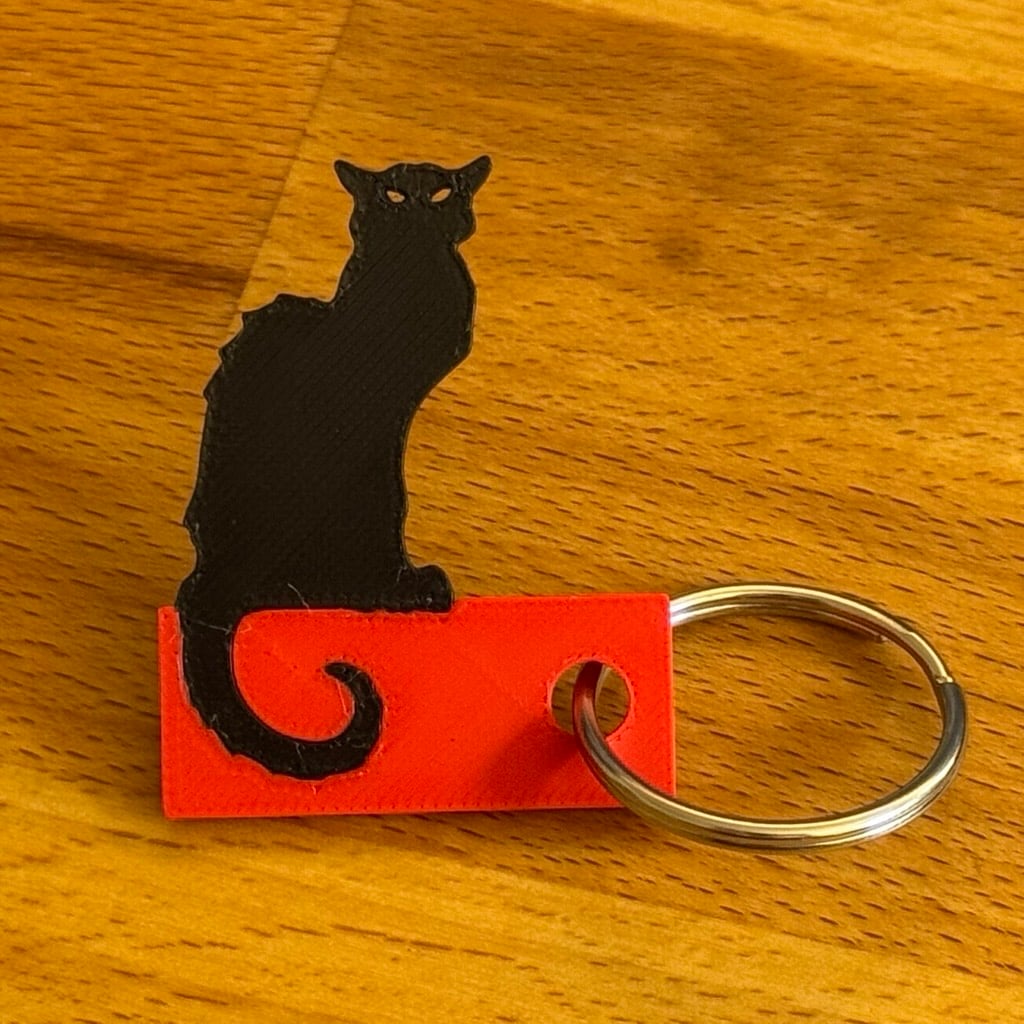 Chat Noir - Black Cat Keychain
