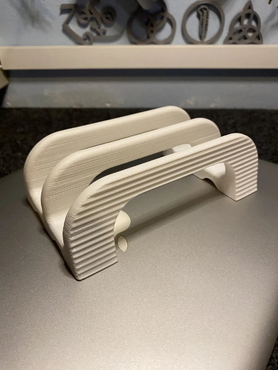 Double Laptop vertical stand, 25 mm spacing.