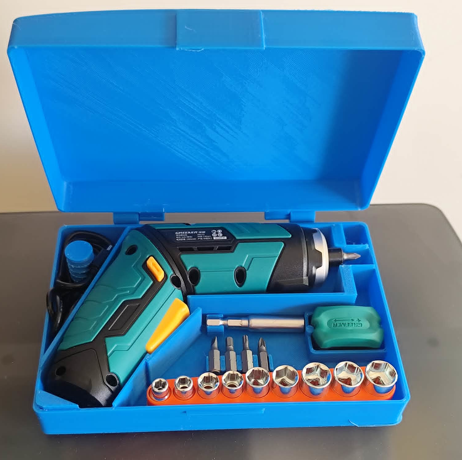 The box of electrric screw driver