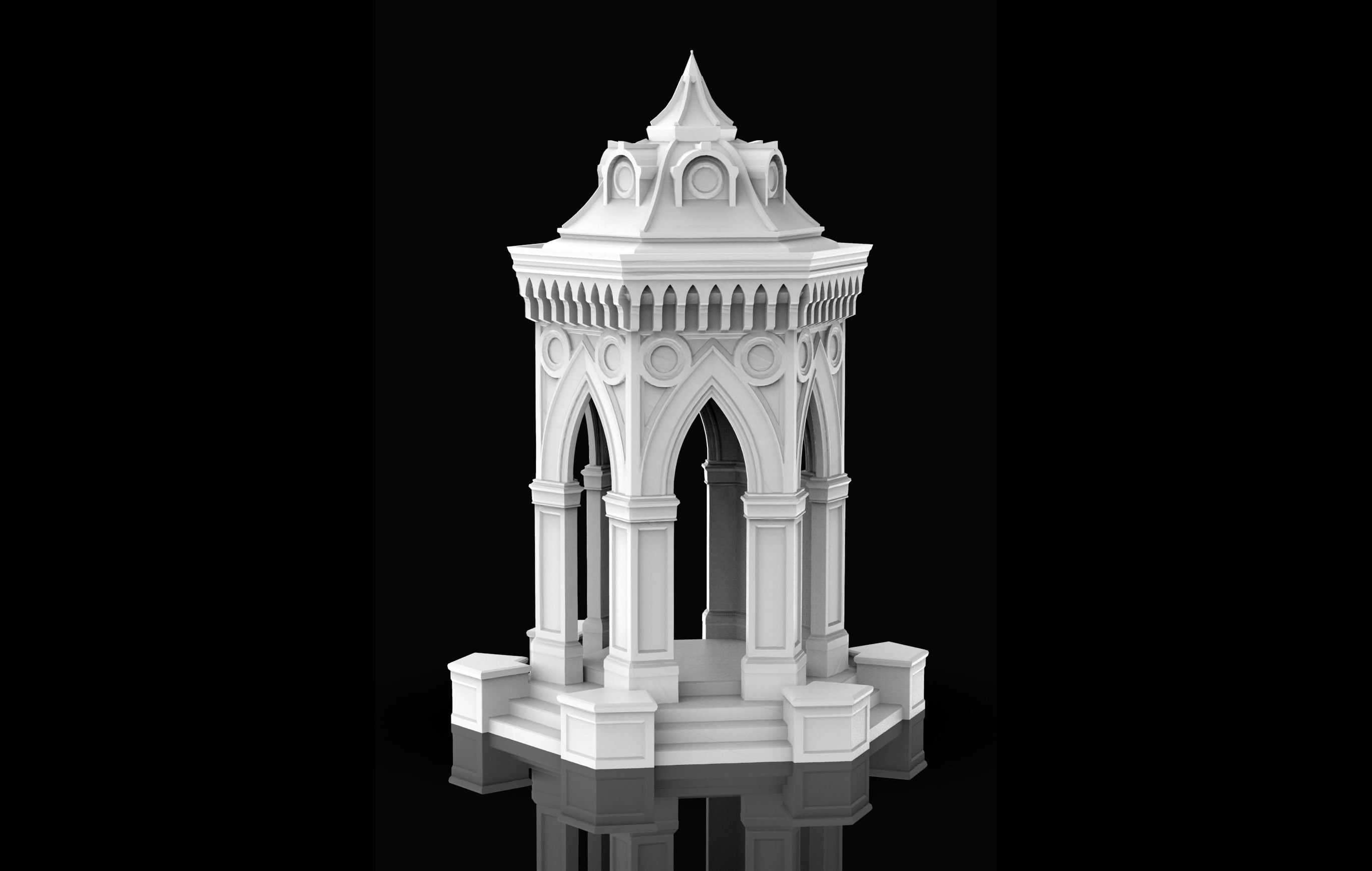 Fountain Gazebo Repaired
