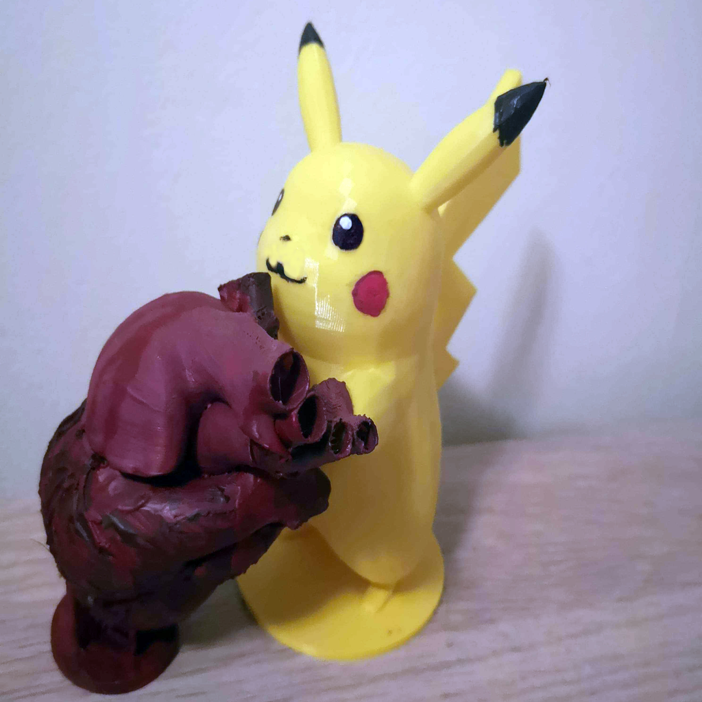 Pikachu Holds Bleeding Heart