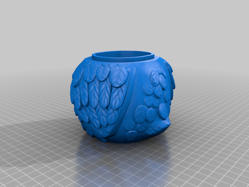 Multi Coloured Owl Jar - Fixed Overhangs