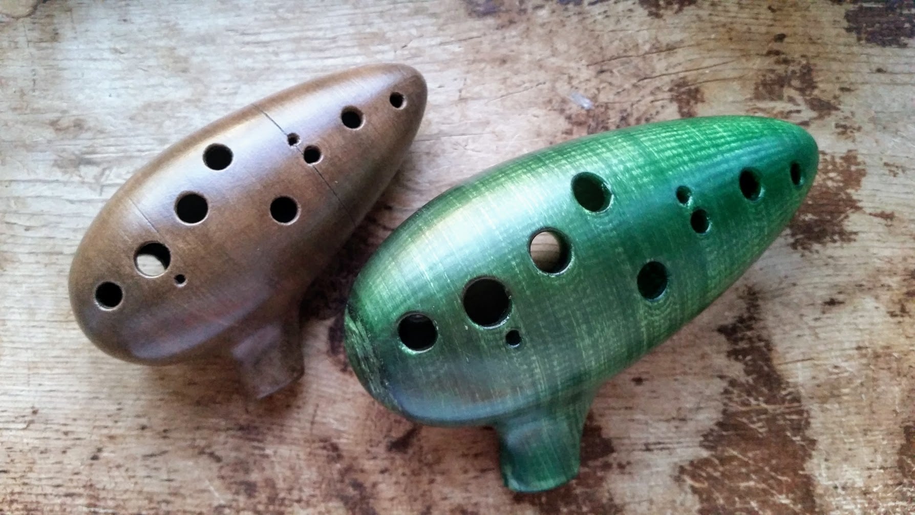 Tenor G Major (E4-C6) 12 hole Transverse Ocarina (WIP)