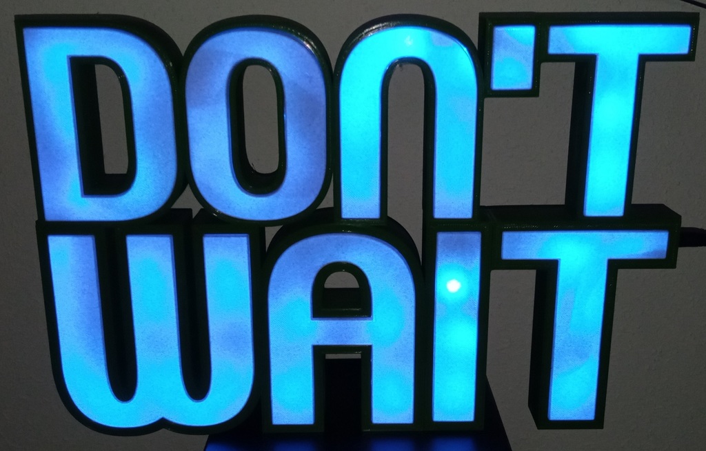 Don't Wait (Tom Rosenthal) Lamp