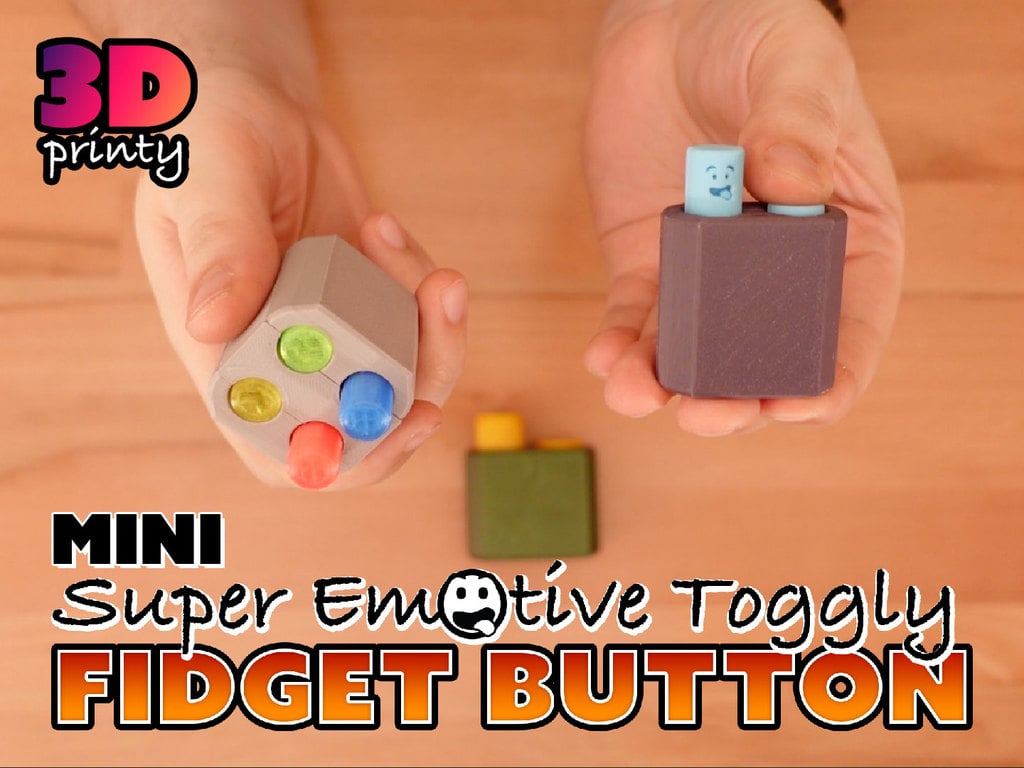 MINI Super EMOTIVE Toggly Fidget Button