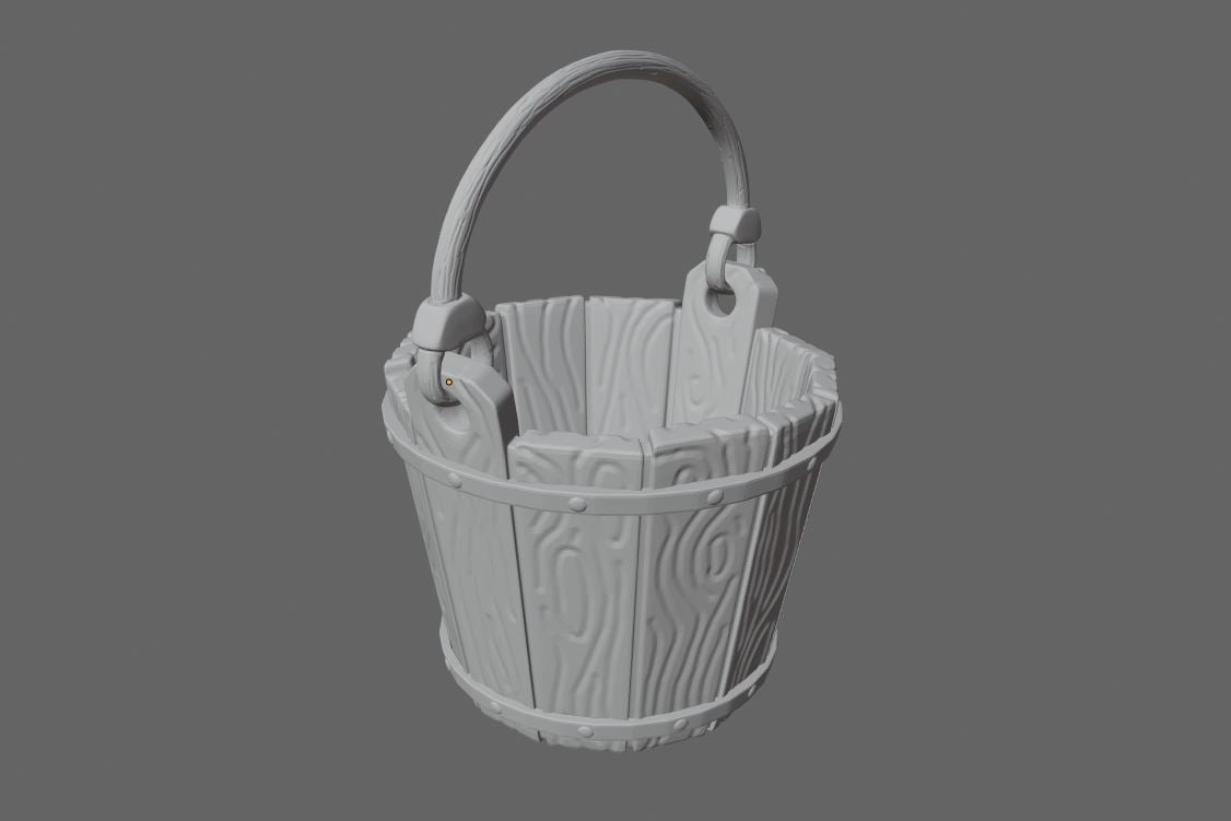 Wooden bucket