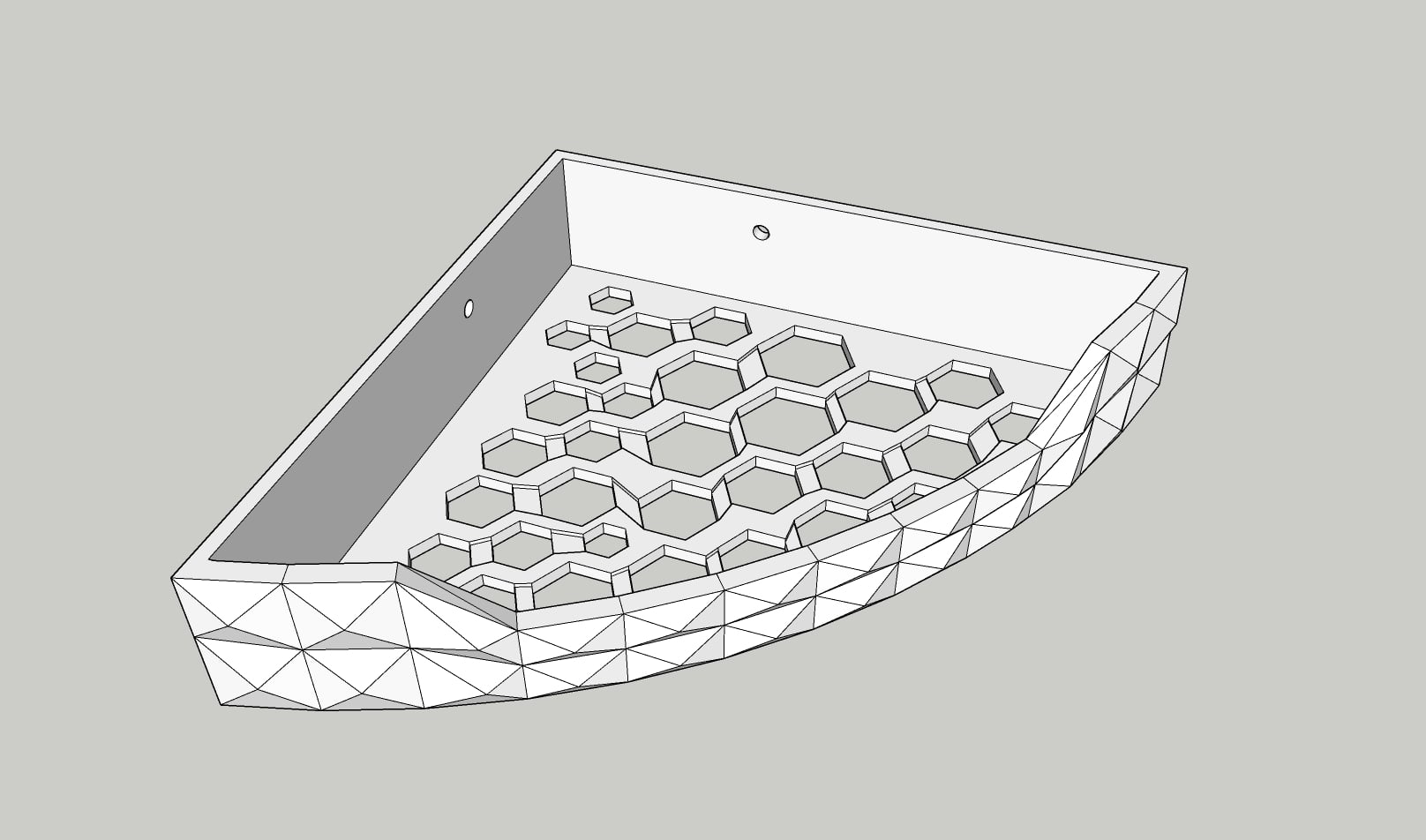 corner shower shelf