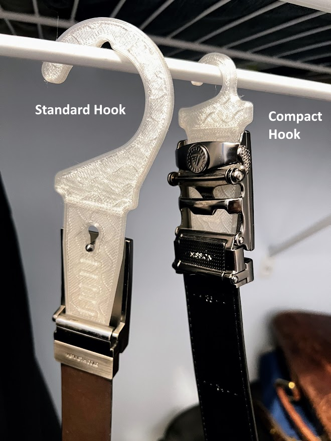 Combination Ratchet or Pin Belt Hanger