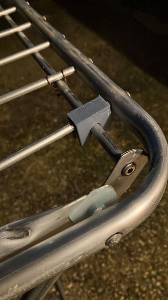 Drying rack sliding clip fix