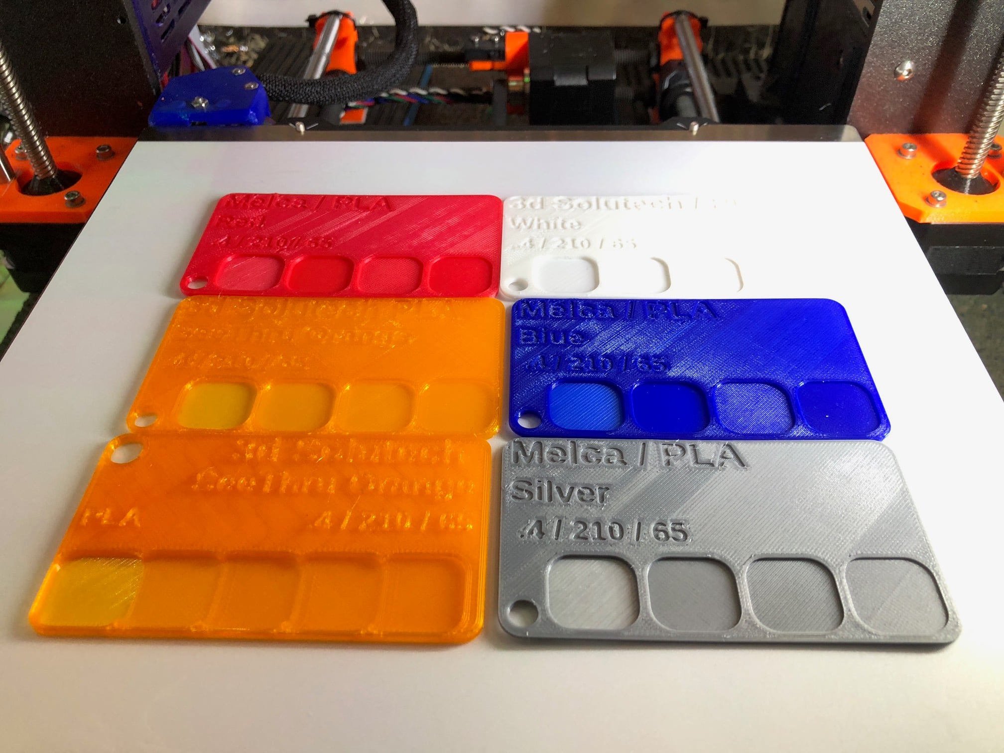 Filament Sample Card - Customizable SCAD