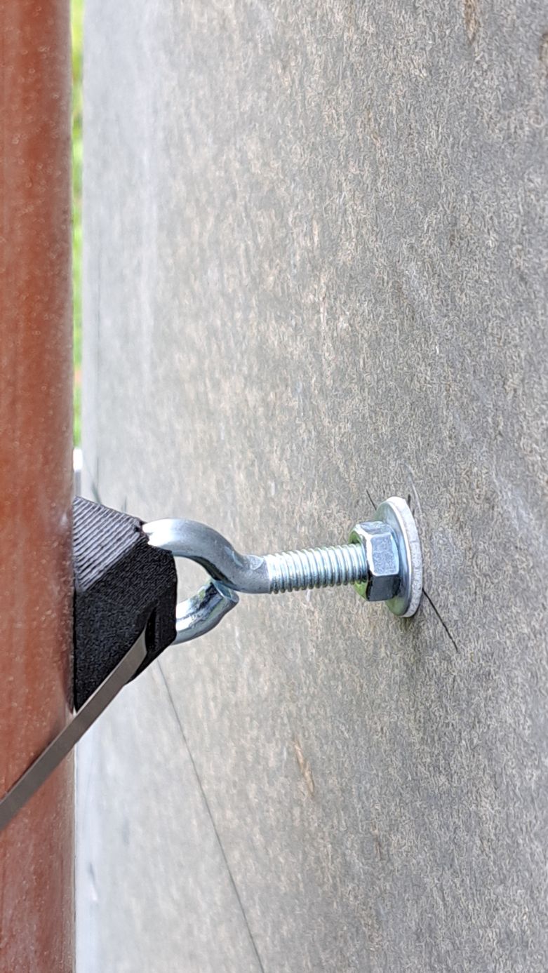 eye bolt adapter to DN110 tube